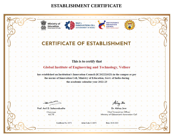 IIC Certificate